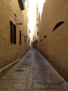 The empty streets of Jerusalem on Yom Kippur